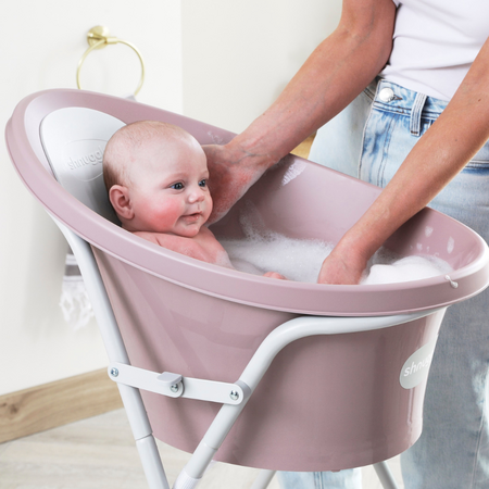 Cadita pentru bebelusi, 0 luni+, Blossom Pink, Shnuggle 683379