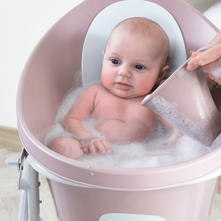 Cadita pentru bebelusi, 0 luni+, Blossom Pink, Shnuggle 683378