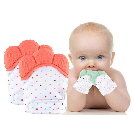 Manusa din silicon pentru dentitie bebe, + 0 luni, AcSmart 683400