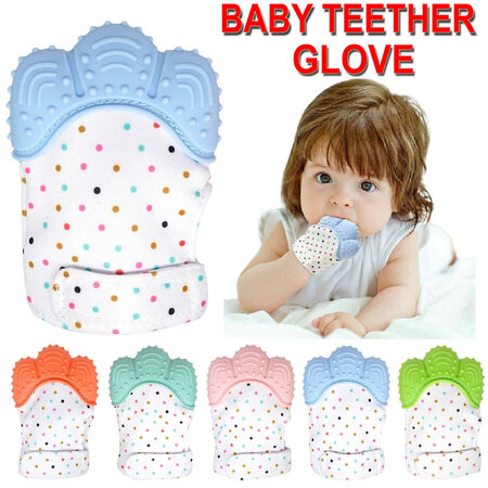 Manusa din silicon pentru dentitie bebe, + 0 luni, AcSmart 683397