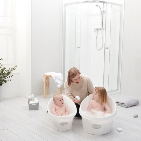 Cada pentru copii/toddler, White/Gray, Shnuggle 683428