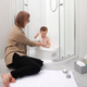 Cada pentru copii/toddler, White/Gray, Shnuggle 683430