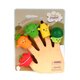 Set 5 marionete din silicon cu legume si fructe, + 3 ani, TL-32, AcSmart 683498