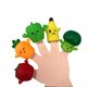Set 5 marionete din silicon cu legume si fructe, + 3 ani, TL-32, AcSmart 683500
