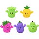 Set 5 marionete din silicon fructe si legume, + 3 ani, TL-33, AcSmart 683489