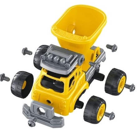 Set constructie camion autobasculanta si excavator cu radiocomanda, 3 ani+, Buki 458614