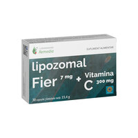 Fier + Vitamina C Lipozomal, 30 capsule, Remedia