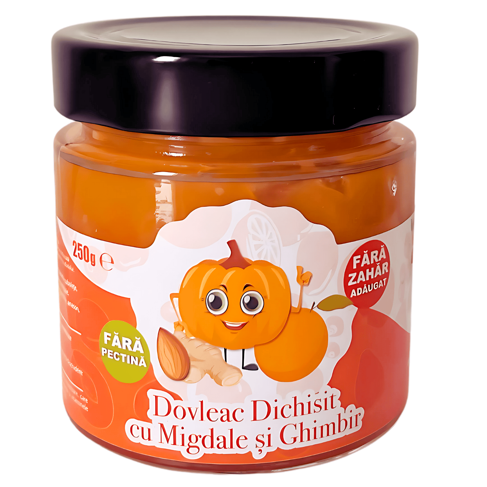 Dulceata de dovleac, migdale, ghimbir si ulei de portocale, 250 g, The Fancy Jar