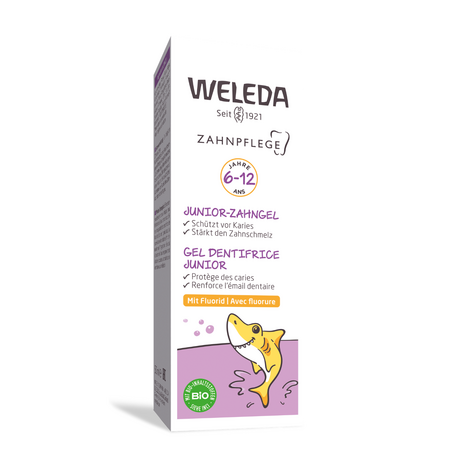 Gel de dinti Junior cu fluor, 6-12 ani, 50 ml, Weleda 683863