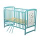 Patut din lemn Timmi Mint, 120 x 60 cm, Baby Needs 683854