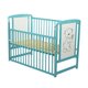 Patut din lemn Timmi Mint, 120 x 60 cm, Baby Needs 683852