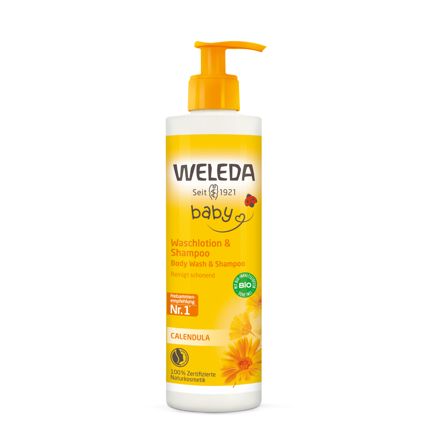 Lotiune de curatare si sampon Baby, 400 ml, Weleda