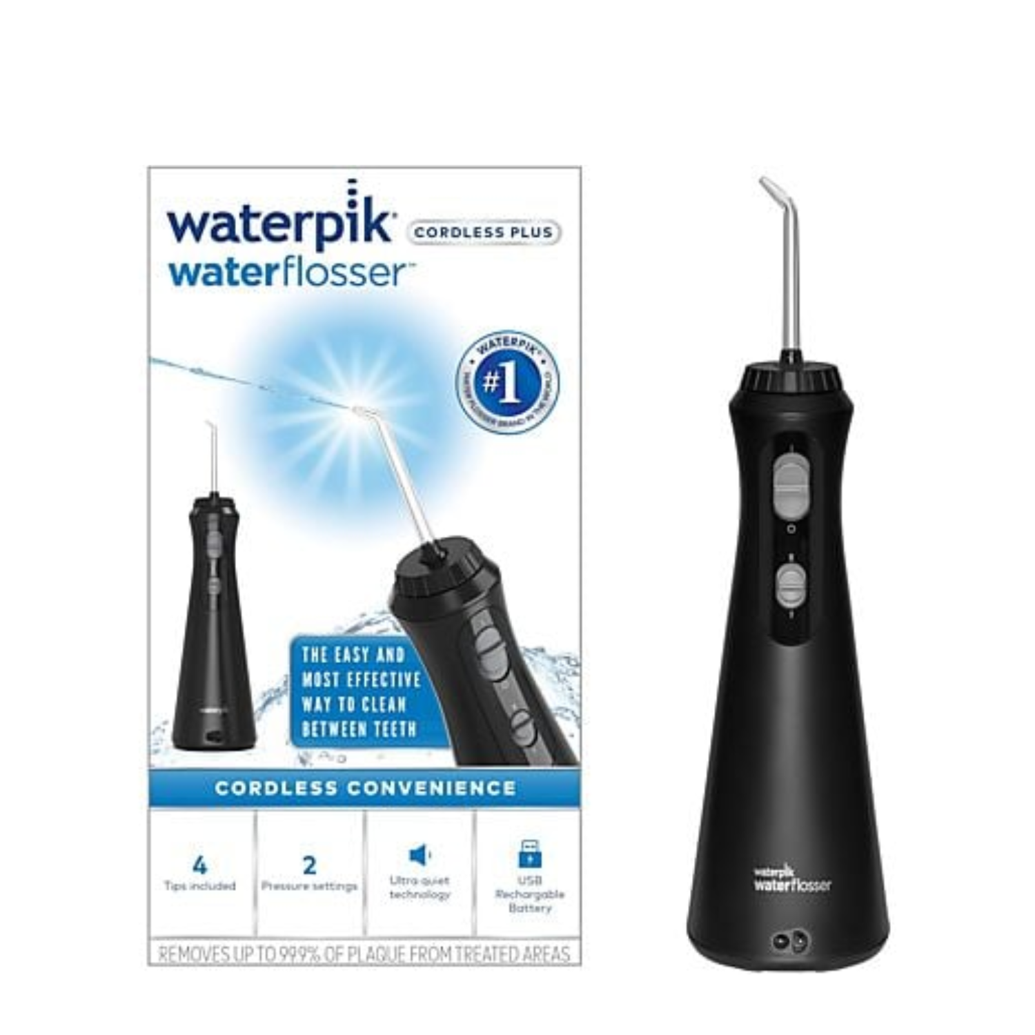 Dus bucal portabil, Negru, Ultra WP 492, Waterpik