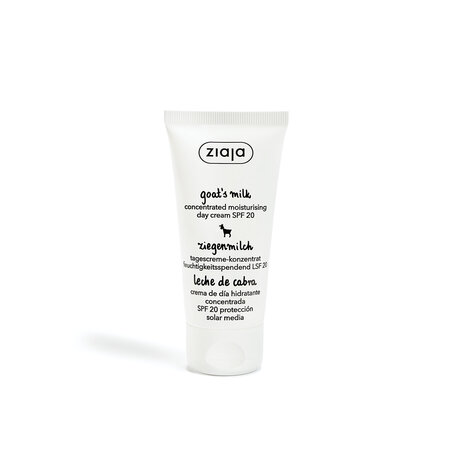 Crema hidratanta foto protectoare cu lapte de capra, SPF 20, 50 ml, Ziaja