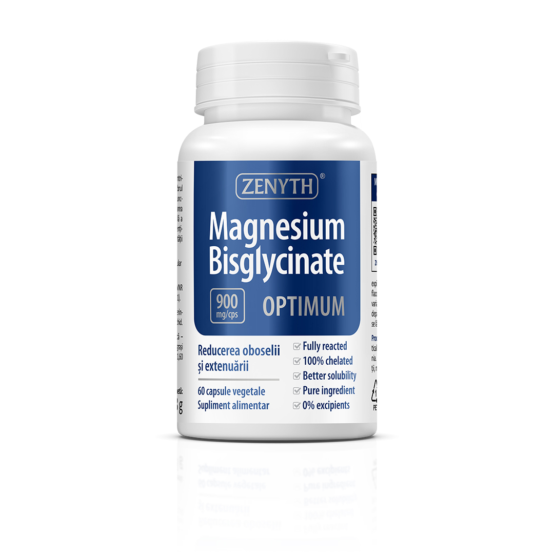 Magnesium Bisglycinate Optimum, 900 mg, 60 capsule, Zenyth