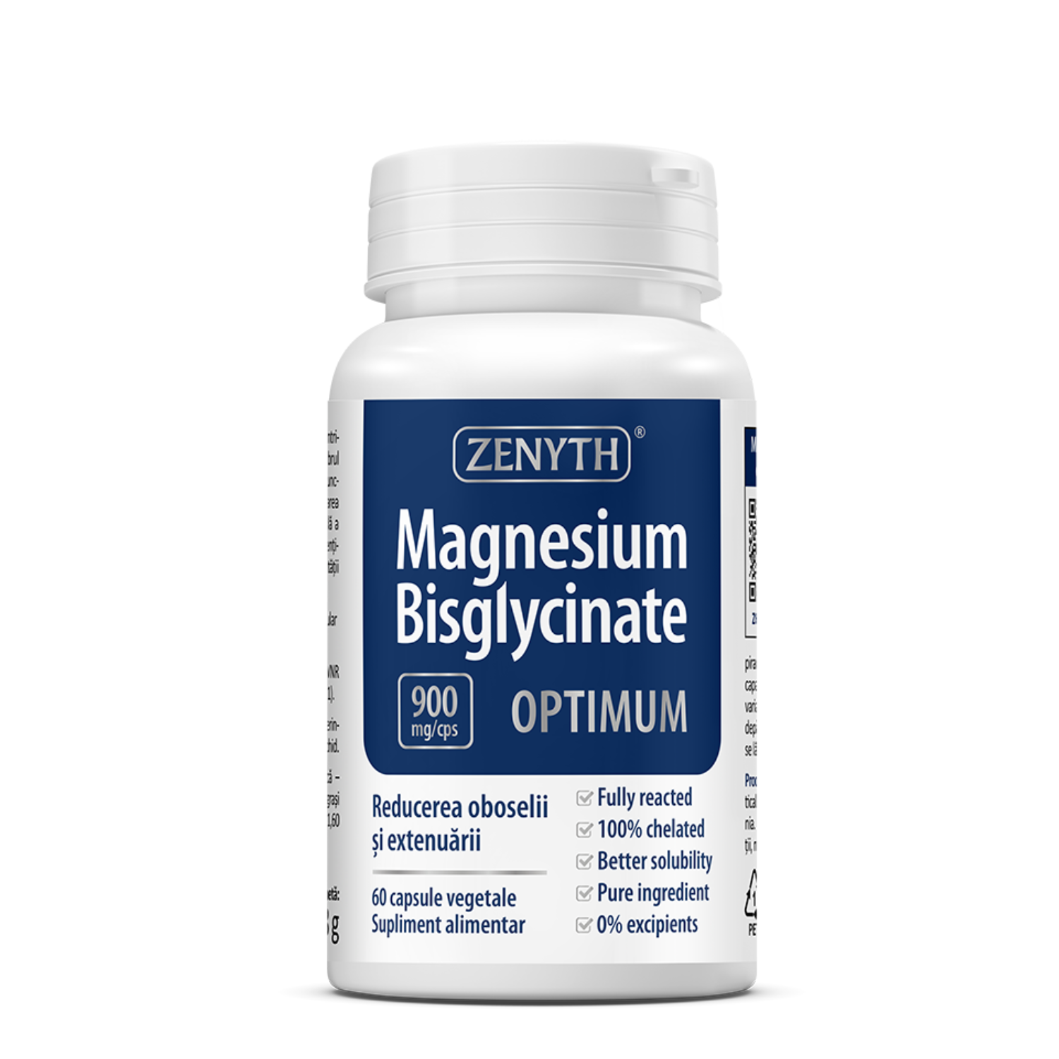 Magnesium Bisglycinate Optimum, 900 mg, 60 capsule, Zenyth