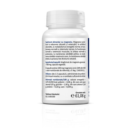 Magnesium Bisglycinate Optimum, 900 mg, 60 capsule, Zenyth 772385