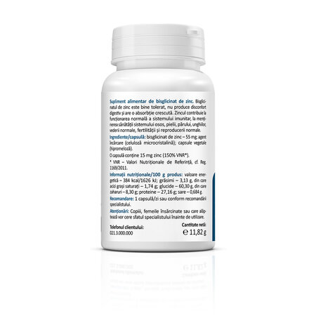 Zinc Bisglycinate, 60 capsule, Zenyth 761143