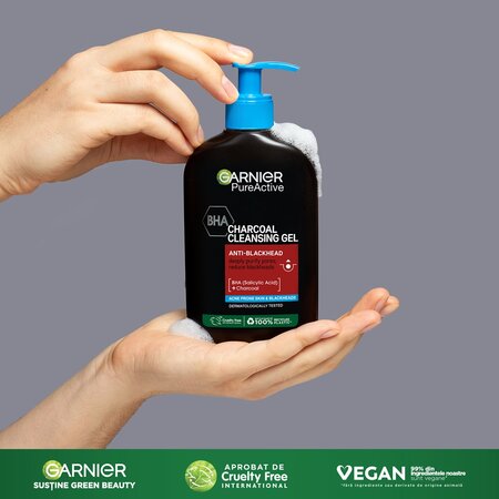 Gel de curatare cu carbune Pure Active, 250 ml, Garnier 684237