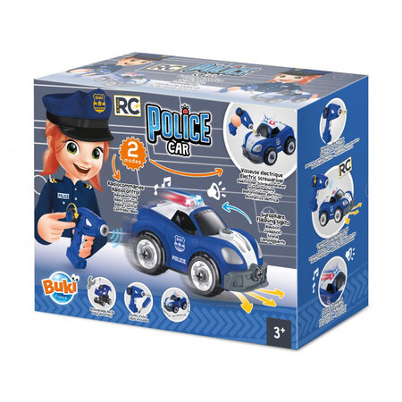 BUKI SET CONSTRUCTIE MASINA POLITIE CU RADIOCOMANDA BK9023
