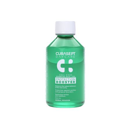 Apa de gura Booster, Herbal Invasion, 500 ml, Curasept