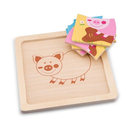 Mini puzzle purcelus, New Classic Toys 458652