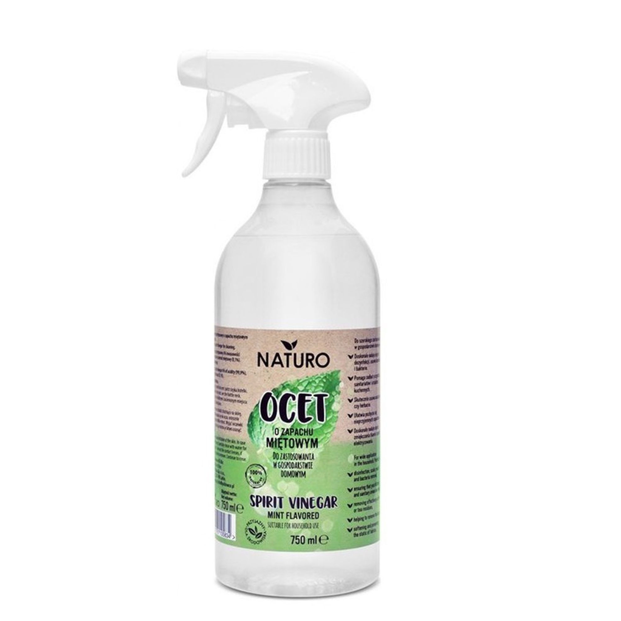 Otet pentru uz casnic cu aroma de menta, 750 ml, Naturo