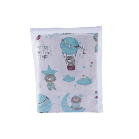 Cearsaf, 120x60 cm, Ursuleti in Balon, 1 bucata, Fic Baby 763649