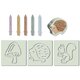 Jucarie pentru baie, Creioane de colorat Forest Friends, 3 ani+, Little Dutch 684740