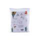 Set 2 cearsafuri bumbac, 120x60 cm, Alb, Animalute, Fic Baby 764319