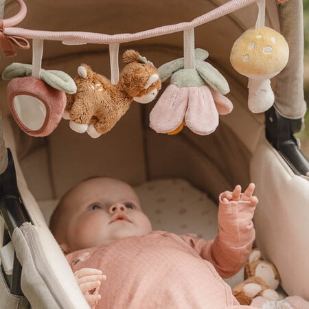Jucarie senzoriala pentru carucior Fairy Garden, 0 luni+, Little Dutch 684748