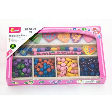 Margele din lemn, +3 ani, New Classic Toys 652632