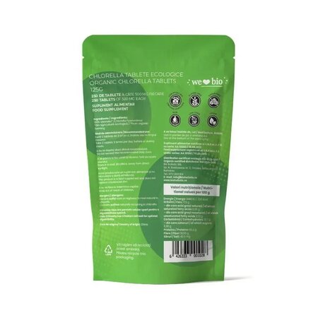 Chlorella tablete Eco, 125 g, Obio 733414