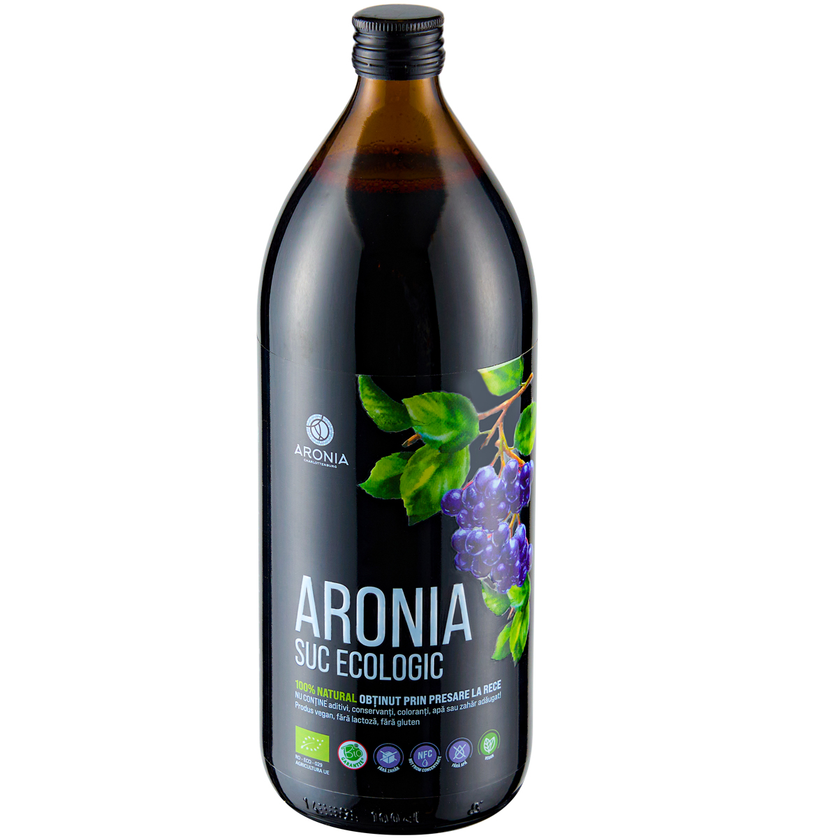 Suc de aronia Bio, 1 litru, Aronia Charlottenburg