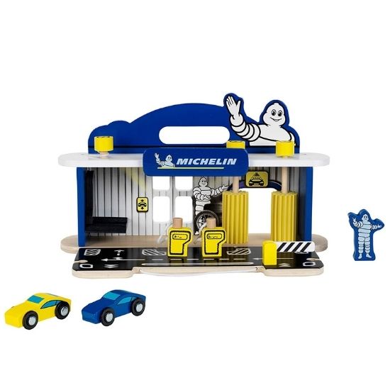 Statie reparatii masini cu spalatorie din lemn, TK3403, Michelin