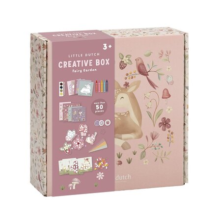 Cutie cu activitati creative Fairy Garden, 3 ani+, Little Dutch 684781