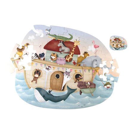 Puzzle XL, Arca lui Noe, 4 ani+, 44 piese, Little Dutch 684797