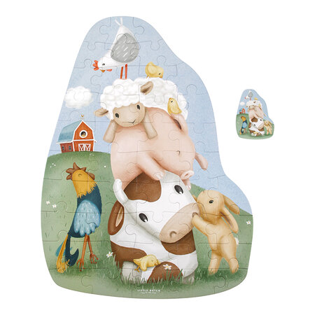 Puzzle XL Little Farm, 4 ani+, 42 piese, Little Dutch 684804