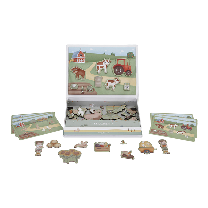 Puzzle magnetic Little Farm, 3 ani+, Little Dutch