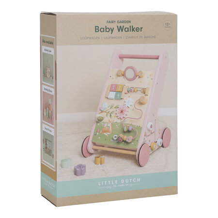 Antemergator / Premergator din lemn cu activitati Fairy Garden, 12 luni+, Little Dutch 684816