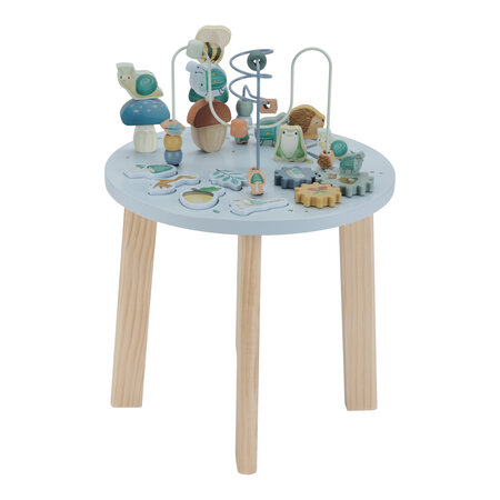Masuta din lemn cu activitati Forest Friends, 12 luni+, Little Dutch