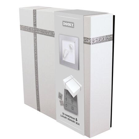 Cutie pentru amintirile bebelusului cu Kit amprenta 3D, Dooky 684889