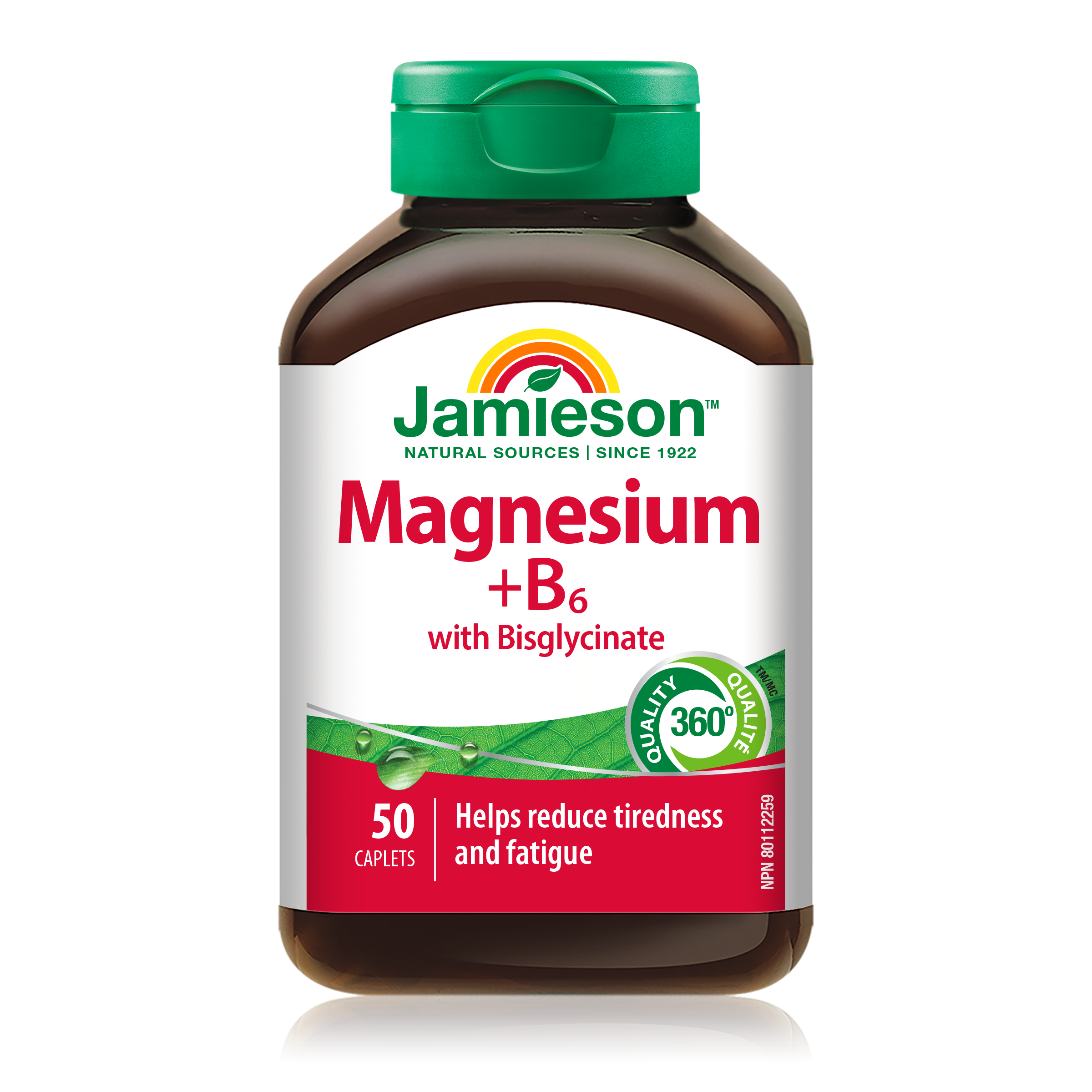 Magneziu bisglicinat cu Vitamina B6, 50 capsule, Jamieson