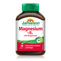 Magneziu bisglicinat cu Vitamina B6, 50 capsule, Jamieson