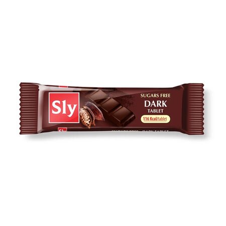 Tableta de ciocolata amaruie, 25 g, Sly Nutritia