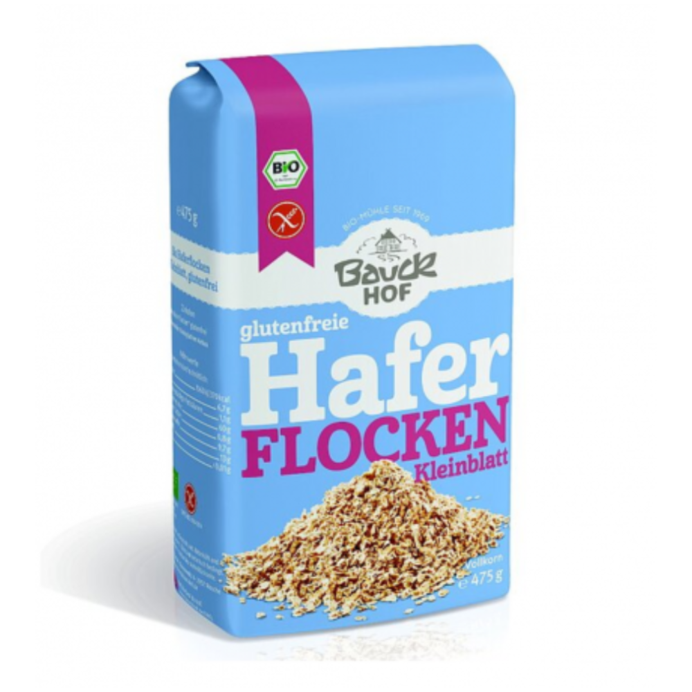 Fulgi de Ovaz Bio fara gluten, Jumbo, 475 g, Bauckhof