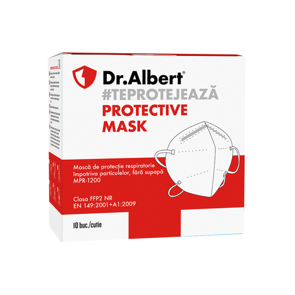 Masti de protectie FFP2, 10 bucati, Dr Albert