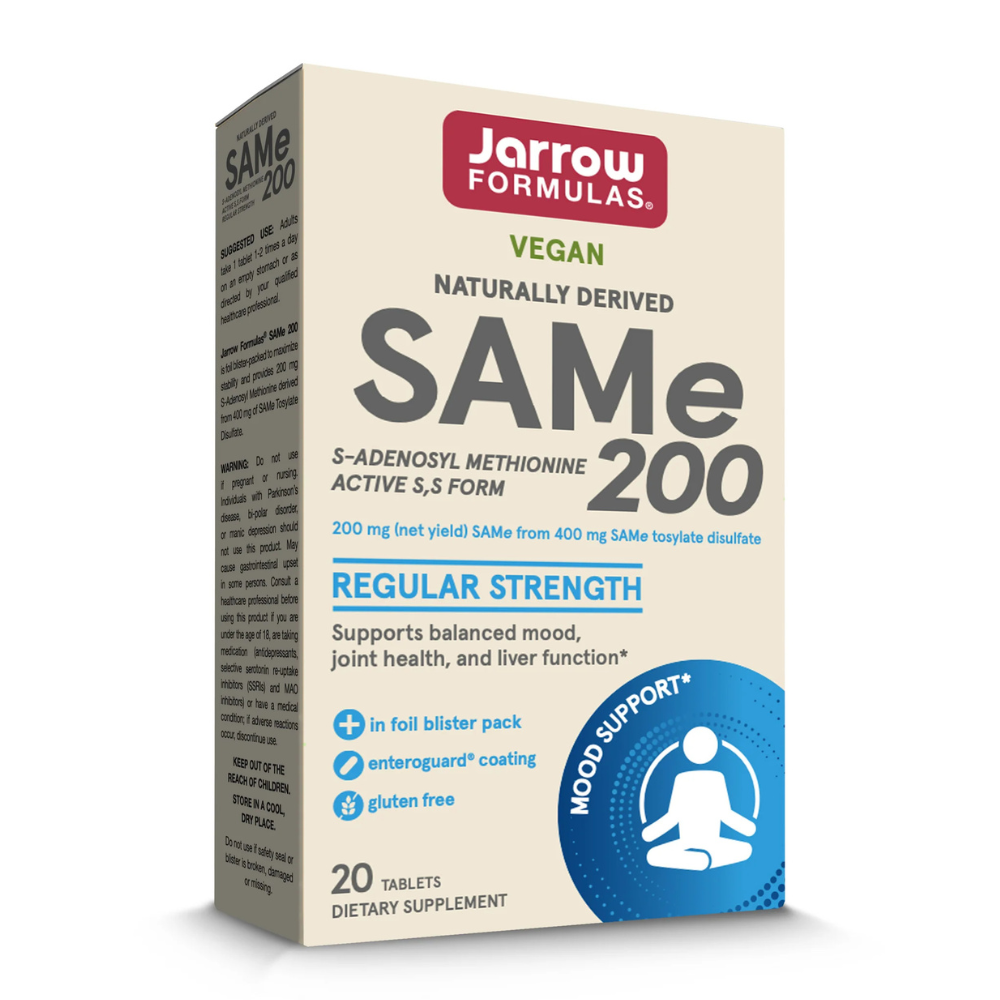 SAM-e, 200 mg, 20 tablete, Jarrow Formulas