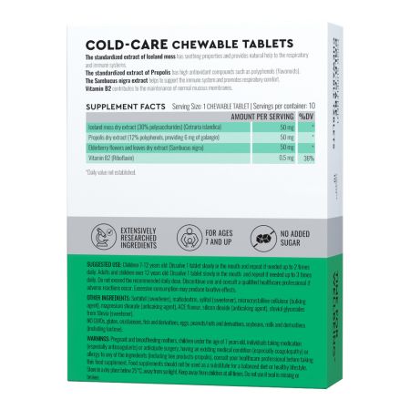 Cold Care, 10 comprimate de supt, Good Routine 777480