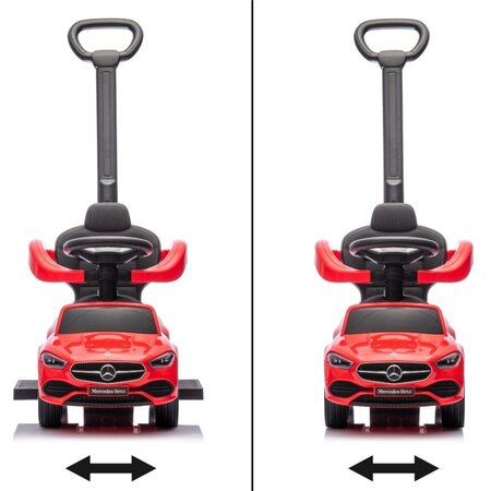 Masinuta pentru copii 3 in 1, 12-36 luni, Rosu, Mercedes C-Class Deluxe, Milly Mally 685199